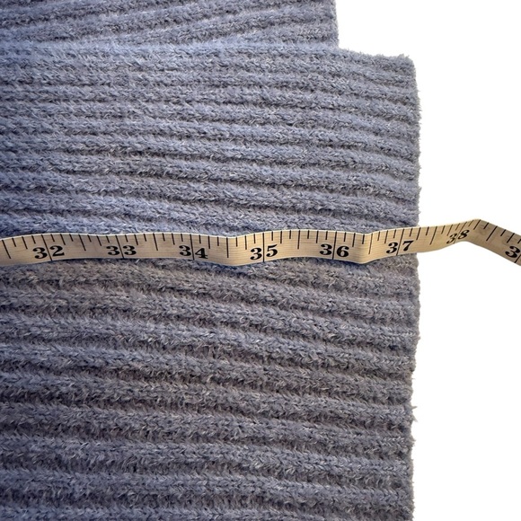 Chico's Cozy Wrap Sweater Blue L/XL Soft Warm Winter Cool Weather Snow Stretch - Picture 8 of 11